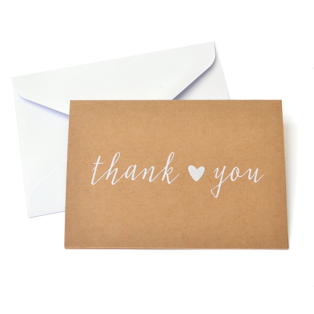 8 Packs: 40 ct. (320 total) Kraft Thank You Cards &#x26; Envelopes by Celebrate It&#x2122;